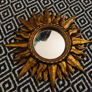 Gold Copper Sun Mirror wall decor Boho